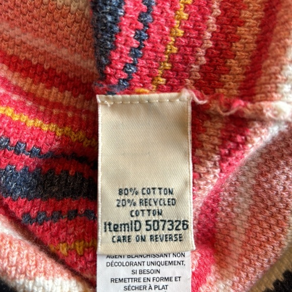 L.L. Bean Textured Cotton Sweater, Long-Sleeve Stripe szM - Picture 13 of 15